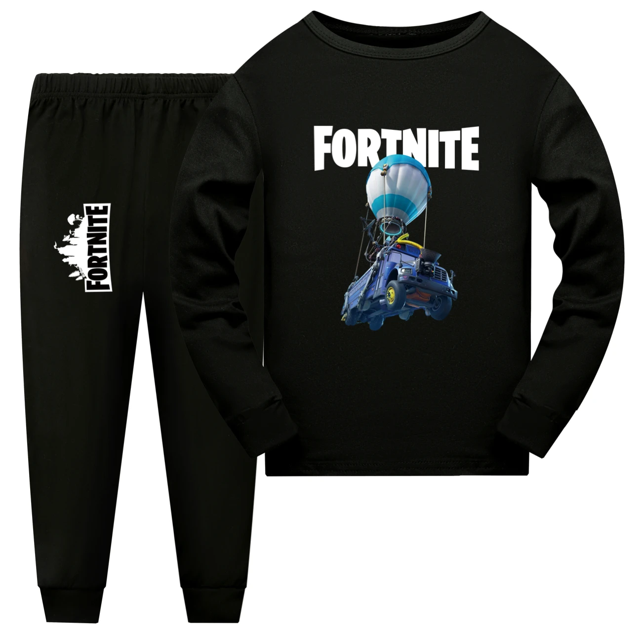 New Fortnite Childrens T-shirt Suit Girls Autumn Winter  Tops+shorts Pants Pajamas Home Wear Clothes Sports Set507