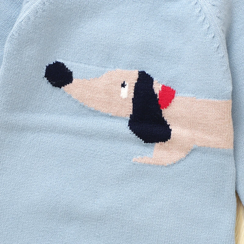 Baby Romper Long Sleeve Autumn Newborn Boys Girls Jumpsuit Knitted Infant Kid Clothing Fashion Dog Cute Dachshund 0-18M Overalls