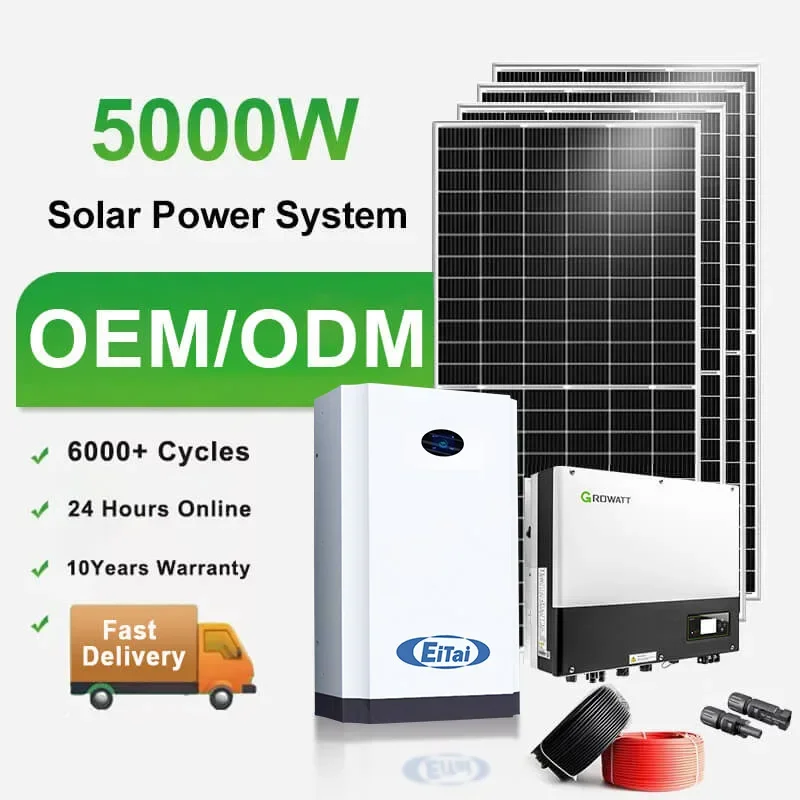 Eitai Solar Power Energy 5Kw 10Kw Hybrid Potovoltaic Panel System Complete Kit For Home Energy Storage