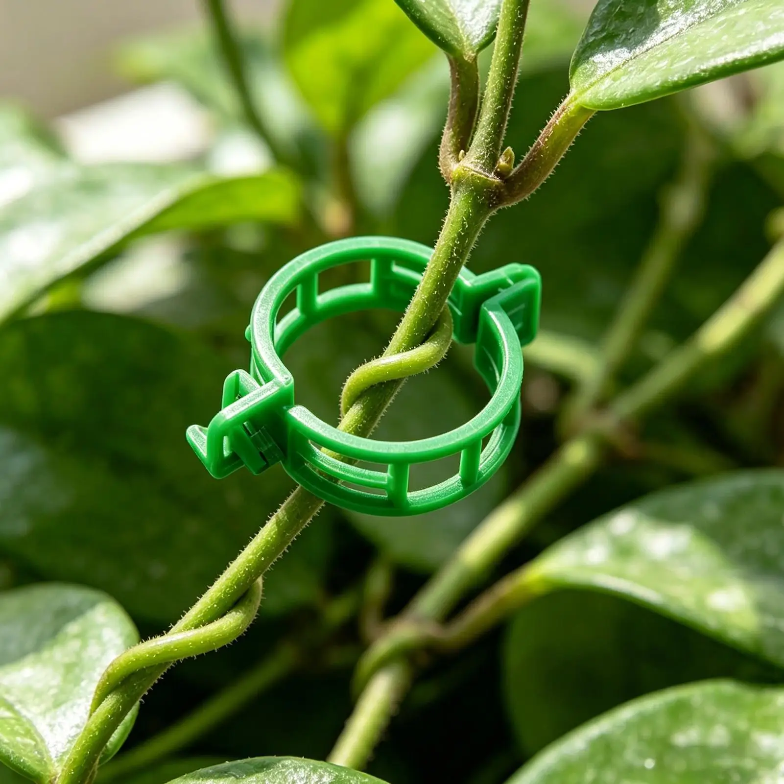 Pflanzenstützclips, Kunststoff-Gartenrankenhalter 100 Stück Clips für Kletterpflanzen, Tomaten, Weinreben, Pflanzenstielhalter