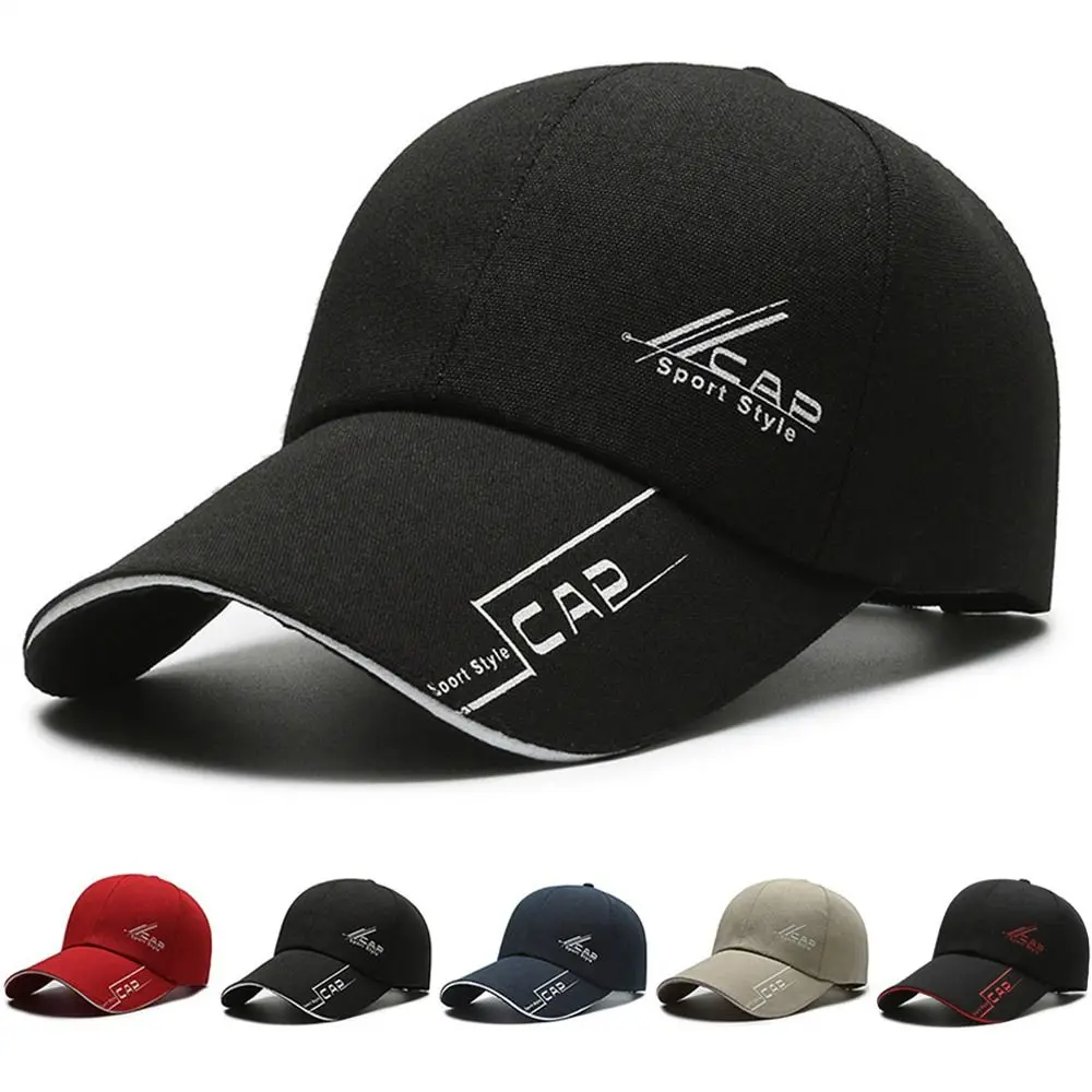 

Fashion Adjustable Baseball Cap Long Brimmed Versatile Sun Hat Solid Color Bonnet Men Women