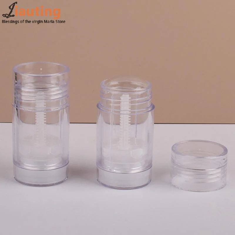 1 Pcs 40/75g Empty Balm Container Refillable Plastic Twist-Up Bottle For DIY Natural Crystal Deodorant Stick Cosmetics Tube