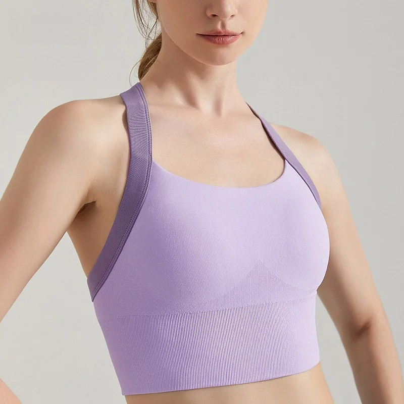 

Высокопрочный спортивный жилет Joomon с контрастным цветовым дизайном, фиксированная накладка на грудь, противоударный бесшовный бюстгальтер «все в одном» для женщин