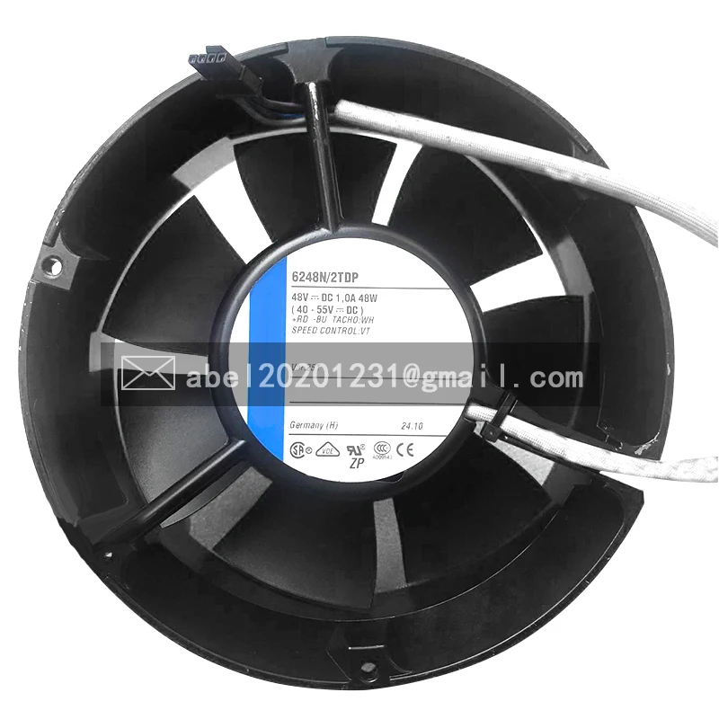 BRAND NEW 6248N/2TDP 6248 N/2TDP DC 48V 1.0A 48W ORIGINAL COOLING FAN 17251 172*172*51MM