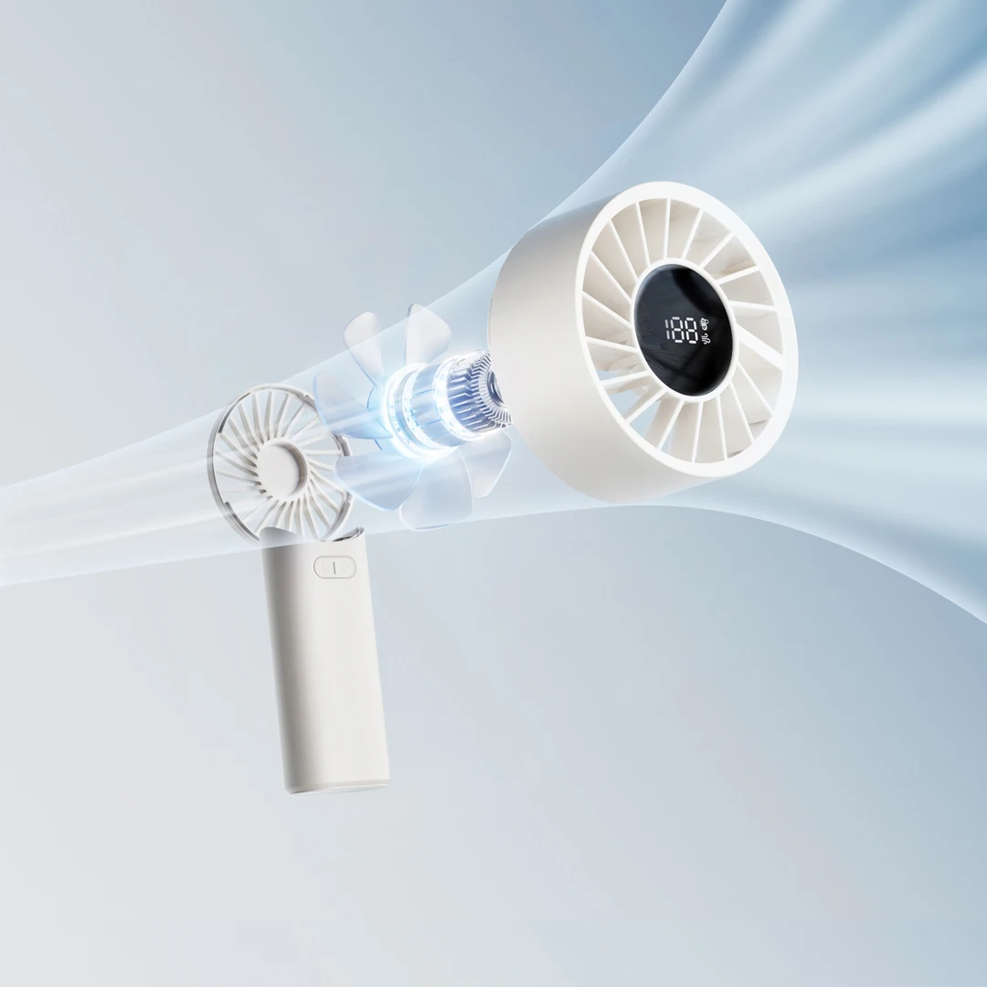 Sothing Mini ventilateur portatif 3600mAh USB Rechargeable 100 vitesses ventilateur de refroidissement Portable Ultra-silencieux pour dortoir de bureau en plein air
