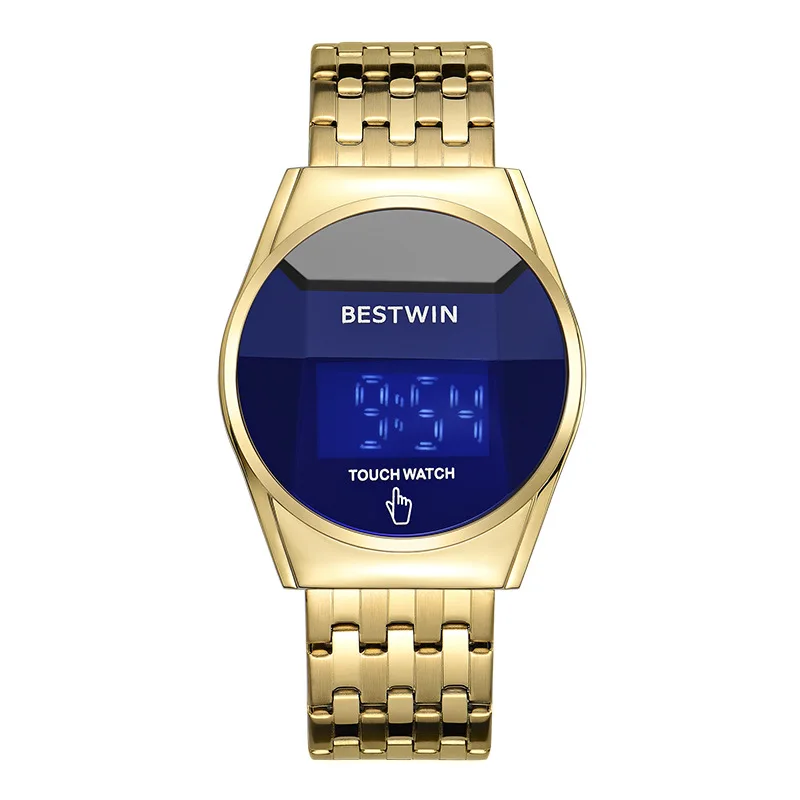 

Часы мужские светодиодные с сенсорным экраном круглые мужские электронные часы пара женских часов