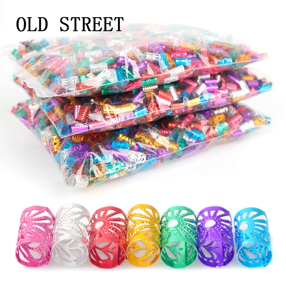 Colorful Hair Cuff Braids, Decorative Rings Set for Dreadlocks and Hair Extensions, Beautiful Hair Accessories for Women Girls