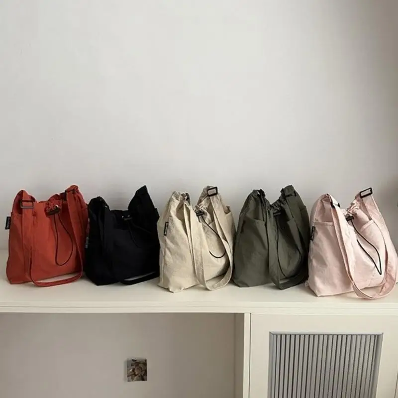 Women Bag Drawstring Crossbody Bag Medieval Shoulder Bag Student School Bag Large Capacity Messengers Bag Shopping Bag 
