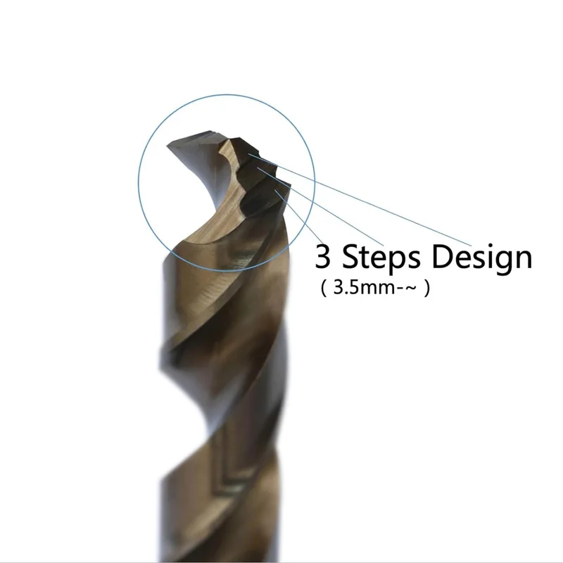 Metric M42 8% Cobalt Twist Drill Bits for Stainless Steel and Hard Metal