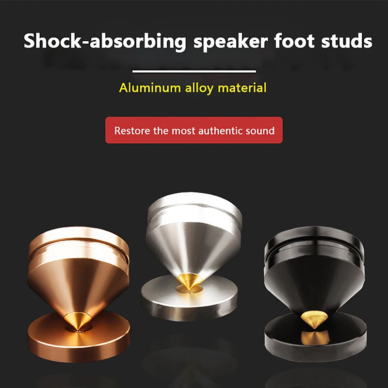 1 Set Audio Stand Speaker Tip Vertical Foot Repair Parts Rotary Shock Absorber Nail Pad Accessory for Speaker Maintenance
