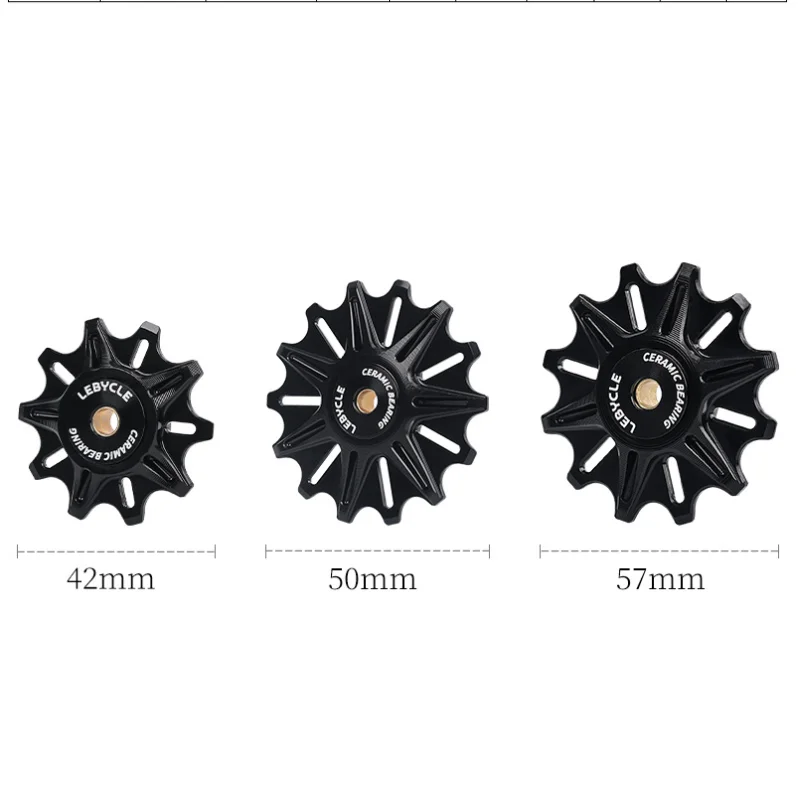 LeBycle MTB шоссейный велосипед, задний переключатель, керамический подшипник, шкив, колеса 10T 12T 14T, направляющий ролик с ЧПУ, натяжной ролик 4 мм 5 мм