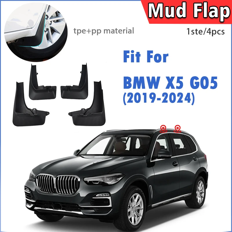 FOR BMW X5 G05 X5X X5M 2019-2024 Mud Flap Guards Splash Mudflaps Mudguard Fenders Car Accessories Front Rear 4pcs