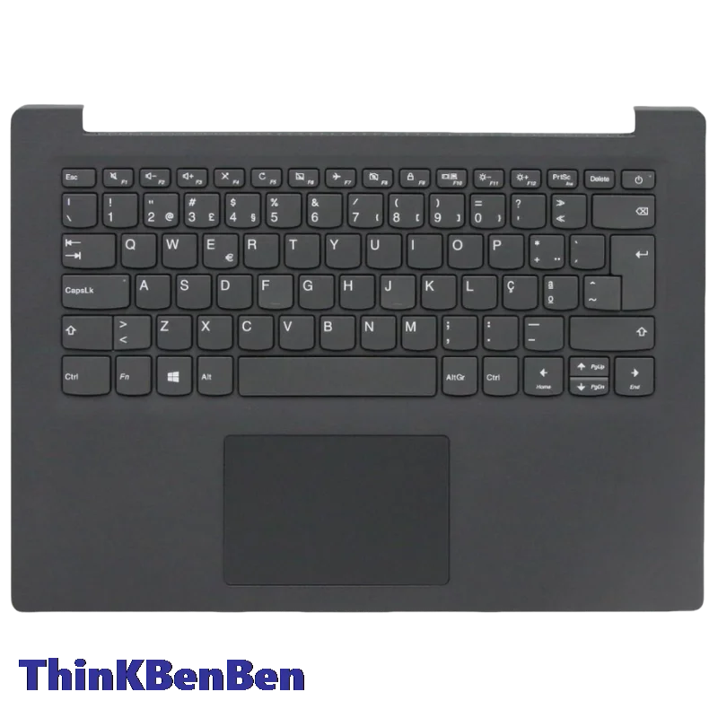 PT Portuguese Texture Iron Gray Keyboard Upper Case Palmrest Shell Cover For Lenovo V14 ADA ARE IGL IIL IKB IWL 5CB0W44520