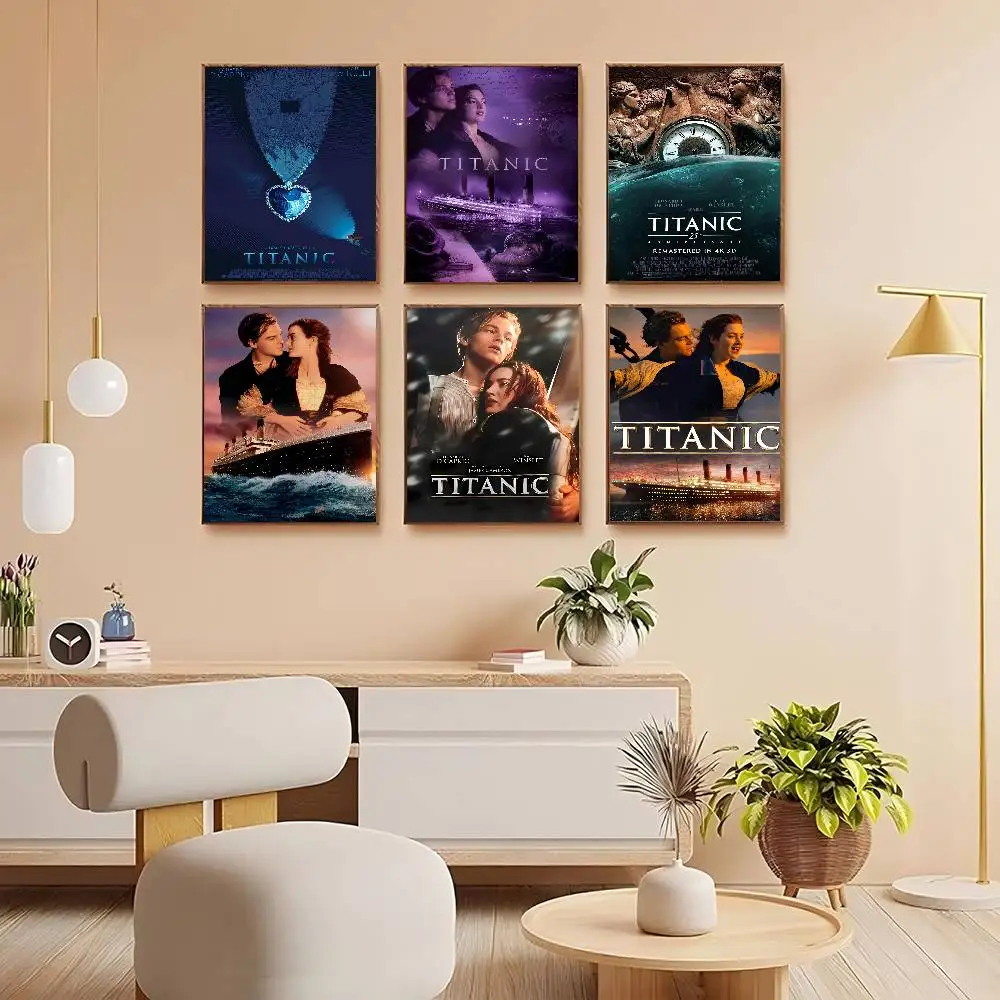 Classic Movie T-Titanic Poster High Quality Print Waterproof Wall Art Sticker For Bar Living Room Decor Gift