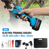 35MM Cordless Electric Pruner Pruning Shear Efficient Fruit Tree Bonsai Pruning Branches Cutter Landscaping Tool