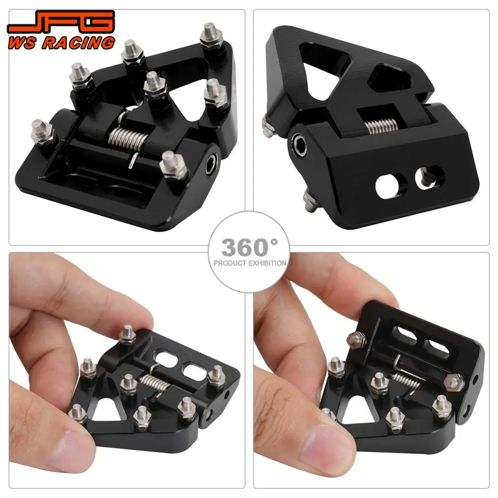 Motorcycle Rear Folding Brake Pedal Step Tip Plate For KTM XC XC-F XC-W SX SX-F EXC EXC-F 125-500 Dirt Pit Bike Motocross Parts