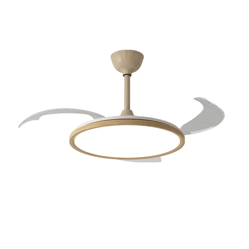 

Household integrated ceiling fan light living room bedroom dining room study new log simple chandelier