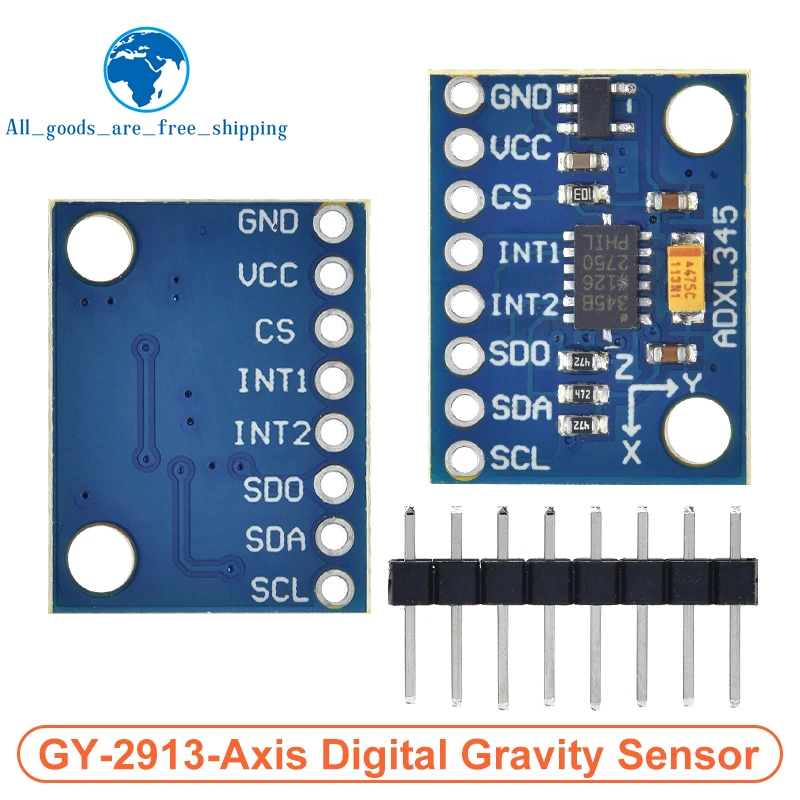 TZT GY-291 ADXL345 digital three-axis acceleration of gravity tilt module IIC/SPI transmission In stock