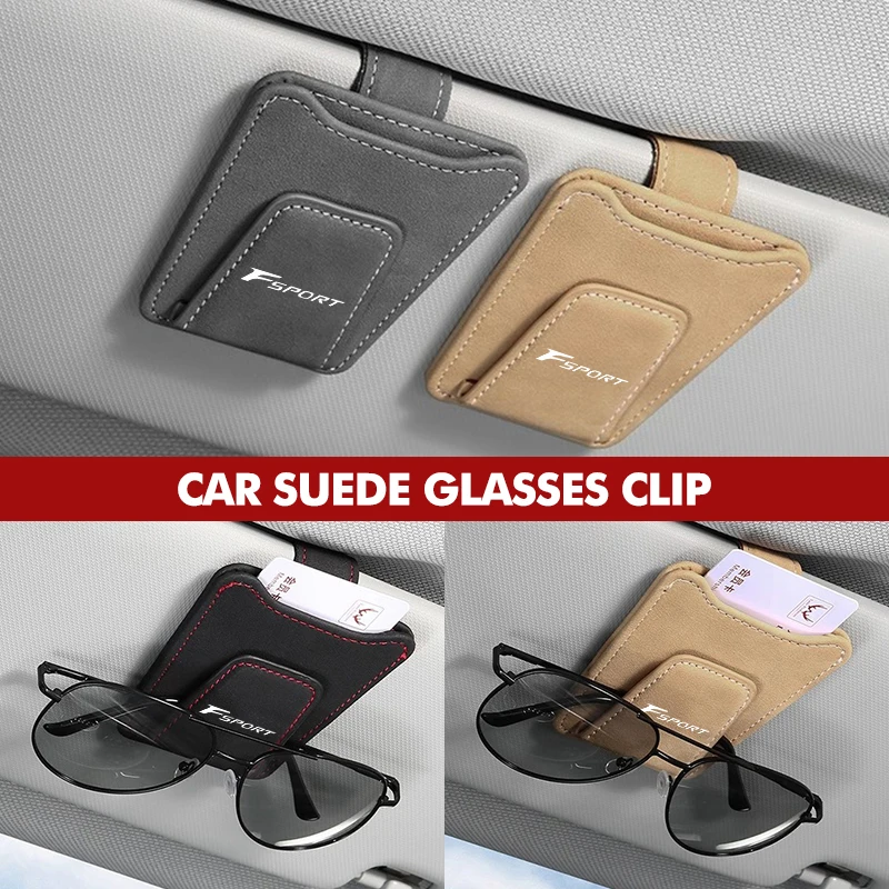 For Lexus Car Sun Visor Glasses Clip Suede Magnetic Bracket Suitable ES LS IS GS LC RC GC RX UX NX LX GX 300 330 250 300