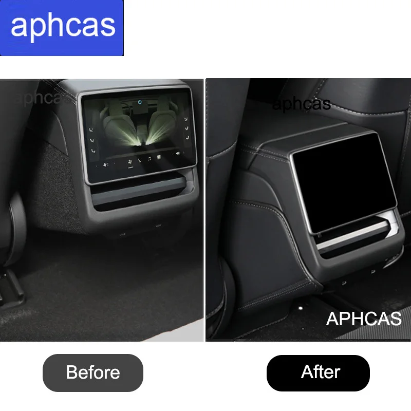 Rear Seat Anti-Kick Pad For Tesla Model 3 Highland 2024 /Y Juniper 2025 2026 Central Box Pad Back Air Vent Protection Cover Mat