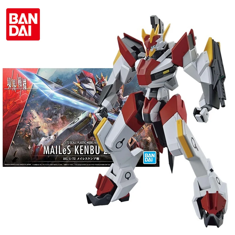 

Bandai AMAIM Warrior Anime Figure HG 1/72 YM-02 MAILeS Kenbu Zan Collection Gunpla Genuine Action Figure Toys for Children