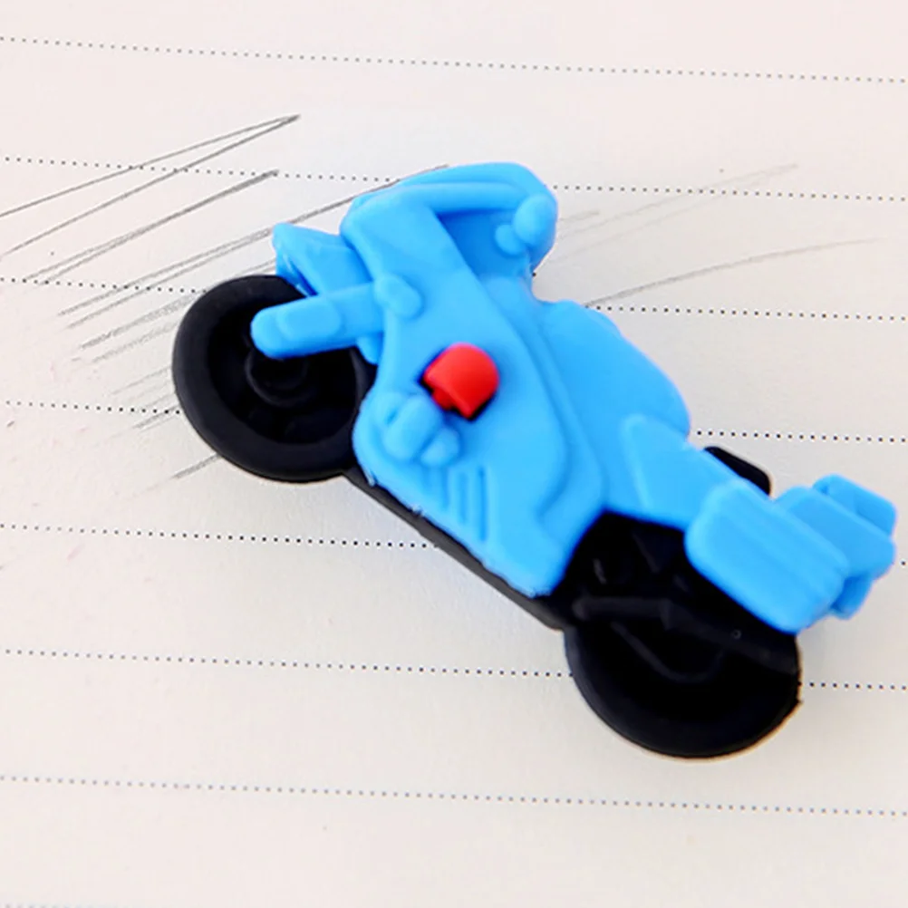 

12pcs Motorcycle Shaped For Kids Premium Rubber Mini Erasers Bulk Students Stationery Gift Toddler Classroom Erasers