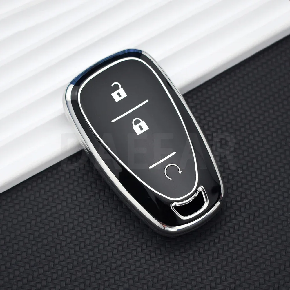 2 3 Button TPU Remote Car Key Shell for Chevrolet Cruze Malibu Camaro Equinox Smart Key Fob Protector Accessories