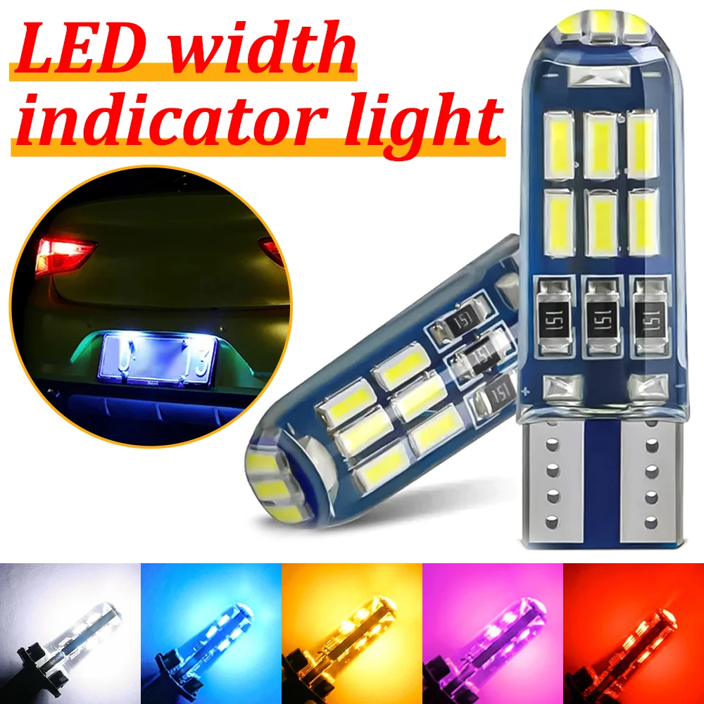 1 Pcs  T10 W5W 194 501 Car LED Interior Instrument Lights Bulb for Car Diode Auto Width Lamps Vehicle White Red Blue 12V