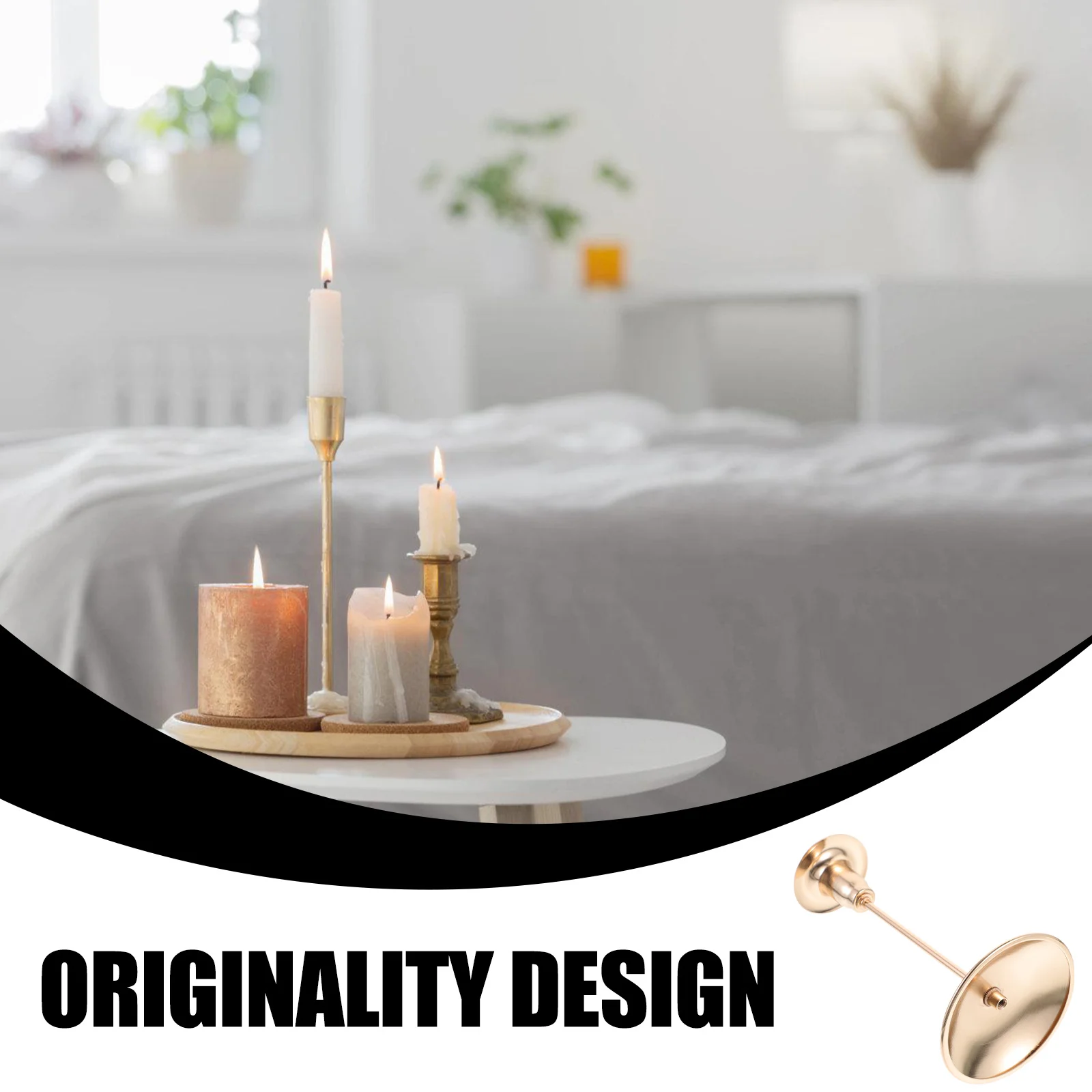 

Iron Tealight Holder Vintage Style Wedding Decoration Metal Stand Compact Home Decor Ornament