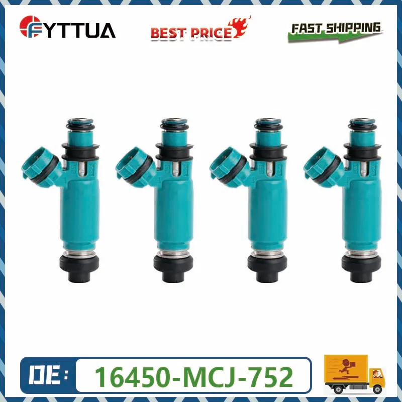 

4pcs Fuel injector 16450-MCJ-752 16450MCJ752 for Honda CBR900RR CBR 900RR 2002-2003 RVT1000R 2002-2006 16450 MCJ 752