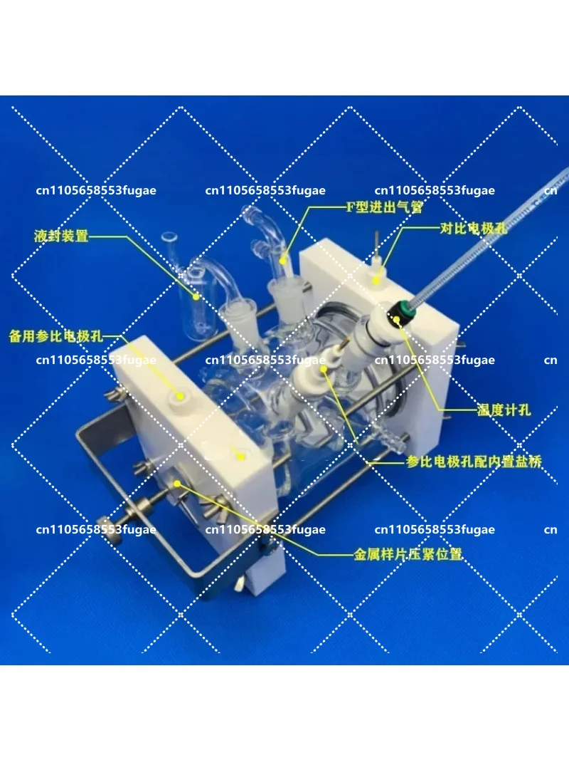 Customized F029 F030 Flat Corrosion Electrolytic Cell Single/Double Water Bath Temperature Controlled Sealed Electrolytic Cell C