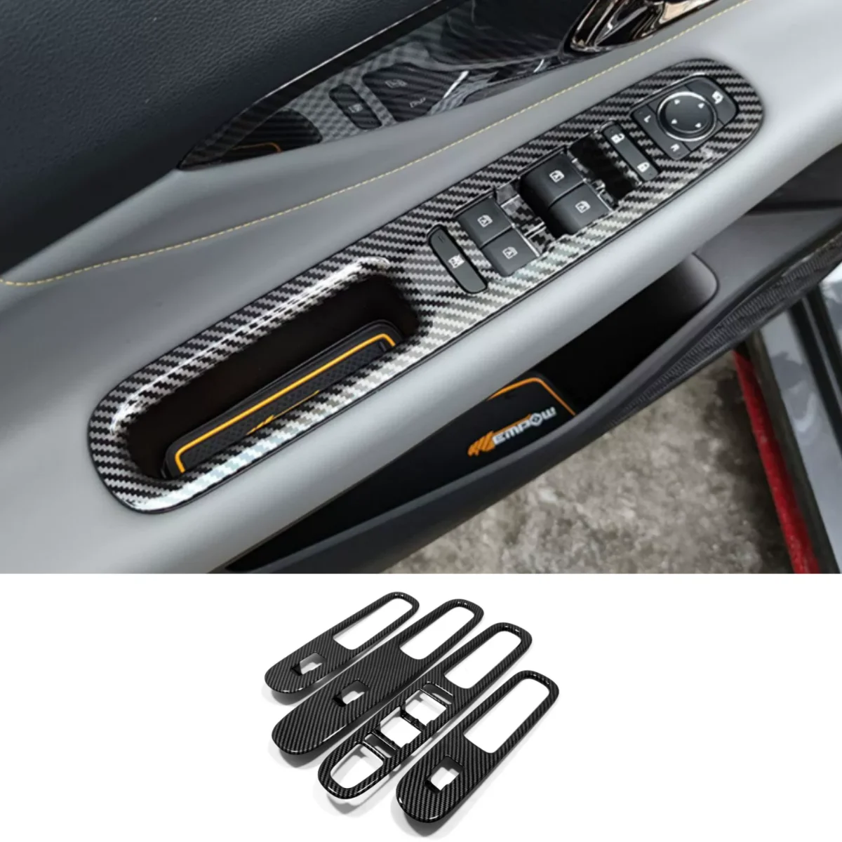 

Для Trumpchi GAC Empow 2022 2023 аксессуары для интерьера дверь подлокотник окно переключатель Защитная панель Крышка отделка 4 шт./комплект