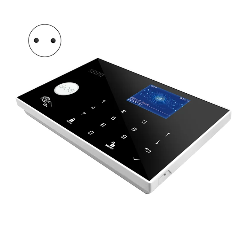 

SQPP-Tuya G30 Охранная сигнализация для защиты дома с дисплеем температуры и влажности WIFI GSM сигнализация с вилкой европейского стандарта