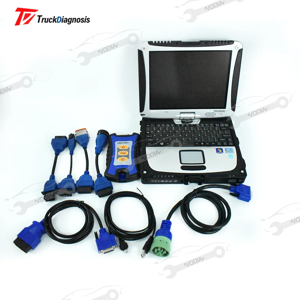 Truck Diagnostic Tool USB Link Software Scanner for NEXIQ 125032 Excavator USB Link 3 with CF19Laptop