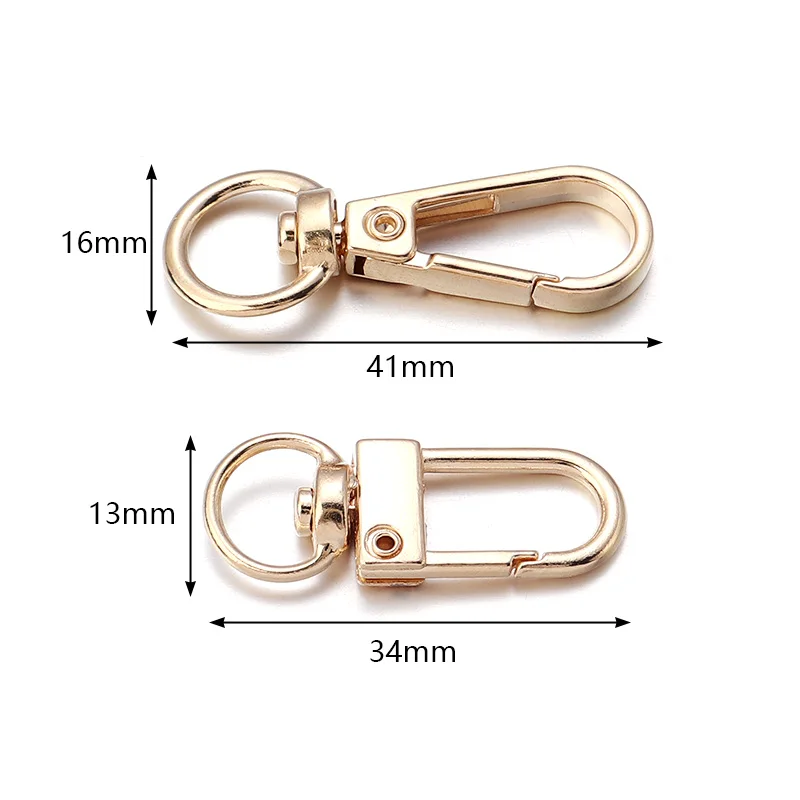 5-10pcs/Lot Lobster Clasp Hooks Spring Buckles Dog Chain Snap Hook Key Ring Swivel Connector Carabiner Handbag Belt Strap Clasp