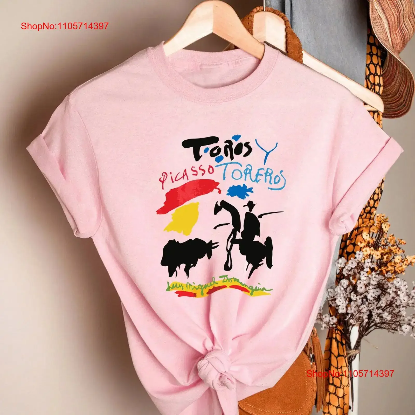 PICASSO Toros Y Toreros Book Cover 1961 T Shirt Art Artist Painter Artwork Pablo vintage Washed streetwear graphic Casual