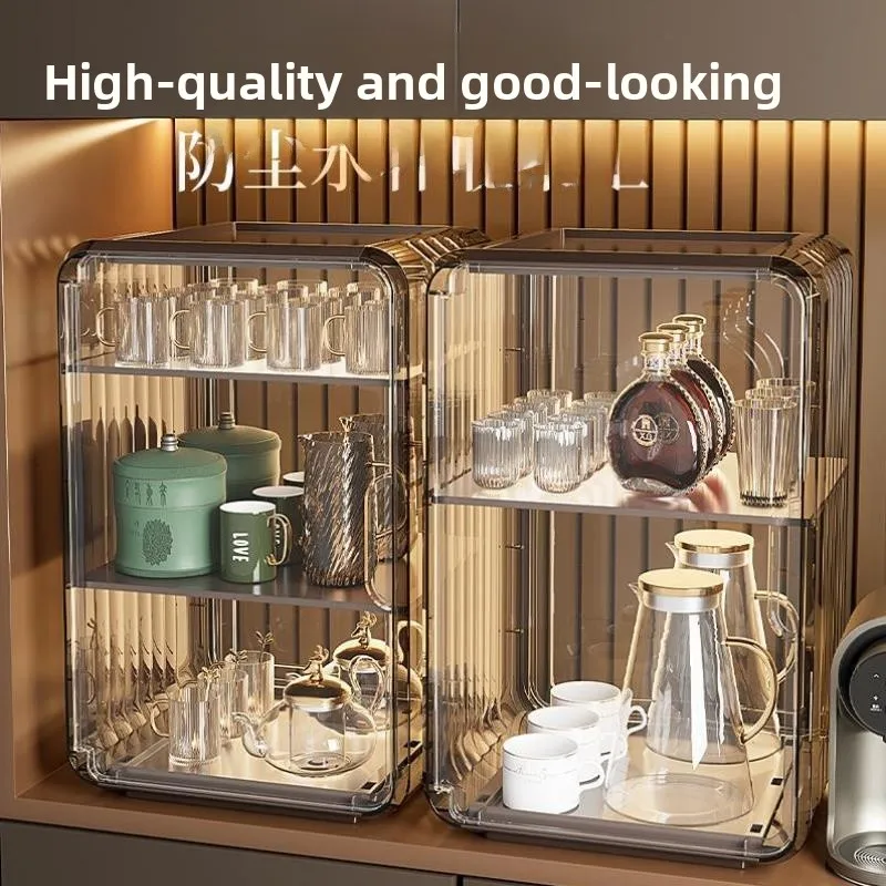 

Большой прозрачный органайзер для стаканов для женщин и студентов, пластиковый держатель для стаканов, настольный модуль для хранения в ванной комнате