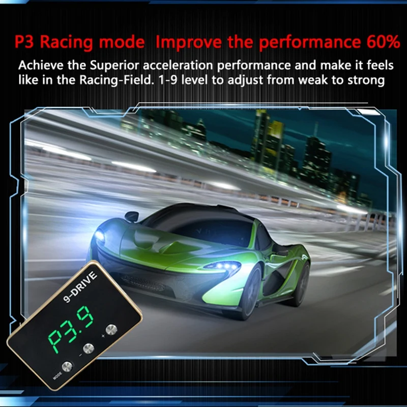 M93K-Throttle Response Controller 9 Drive Modes Racing Accelerator Potent Booster Tuning Parts Accessory