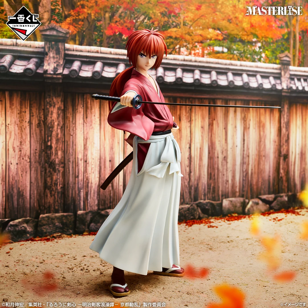 재고 있음 오리지널 Ichiban Kuji Rurouni Kenshin 히무라 켄신 시시오 마코토 세타 소지로 애니메이션 피규어 모델 인형 장식품 선물