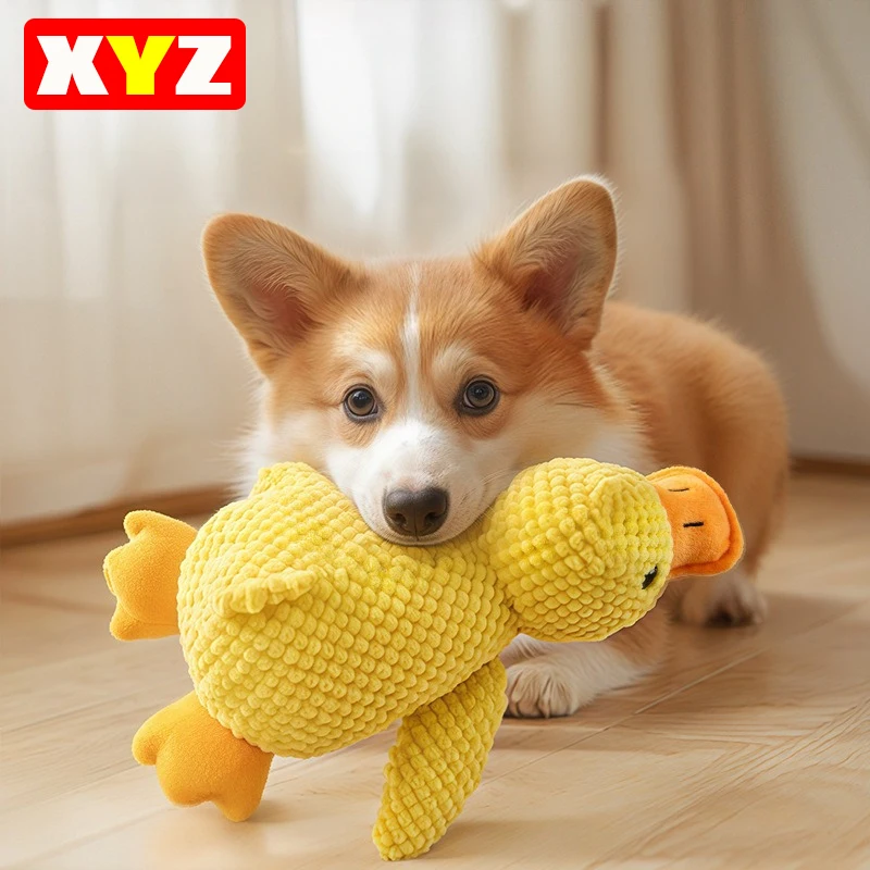Calming Duck Plush Squeaky Companion for Puppies product image