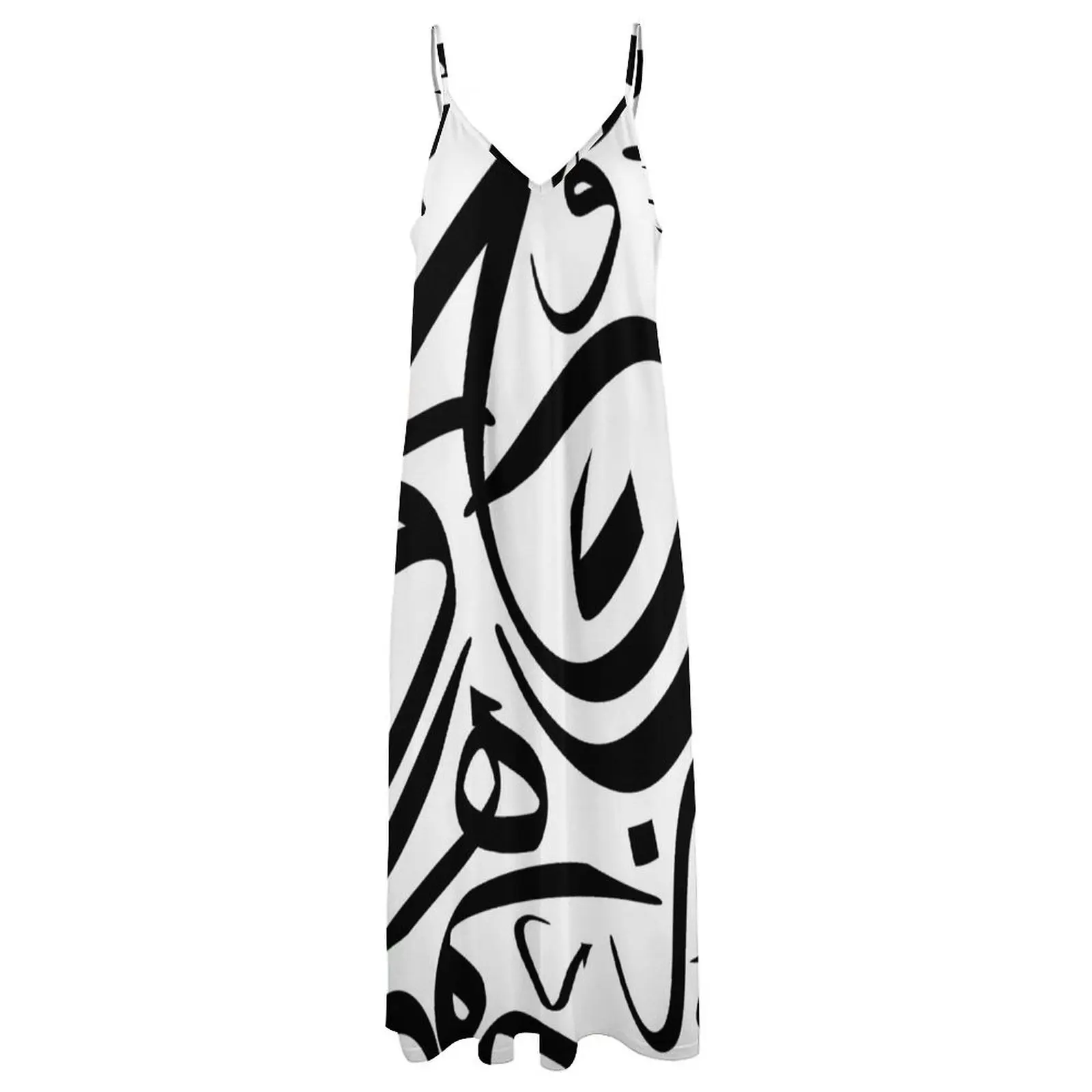 Robe africaine longue à motif de calligraphie arabe pour femmes, t-shirts en fibre, robes d'été pour femmes