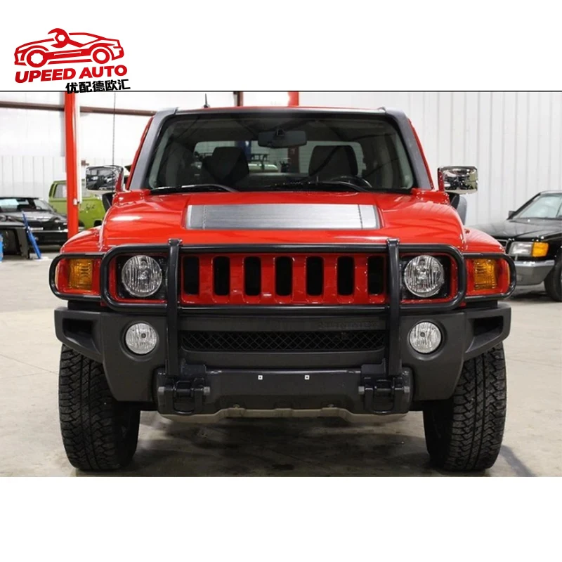 Suitable for Modified Grill Hood Grills Fit Hummer H3 H3T 2006-2010 Victory Red Front Bumper Upper Grille Accessories