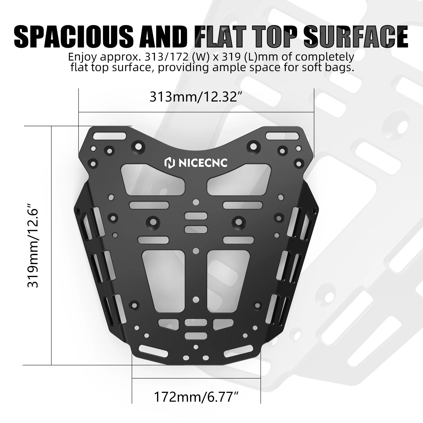 For Husqvana Norden 901 2022-2027 2026 2025 Luggage Rack Top Case Bracket Rack-Less Soft Luggage Tool Bag