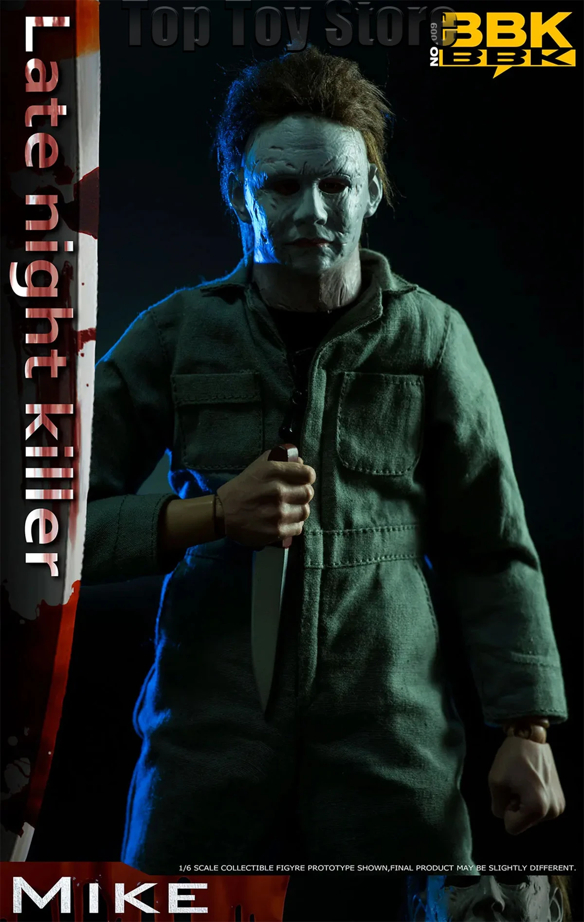 BBK BBK009 1/6 الهالوين في وقت متأخر الليل القاتل مايكل مايرز مع قناع القاتل مجموعة كاملة 12 "عمل الشكل تحصيل نموذج اللعب هدية #4