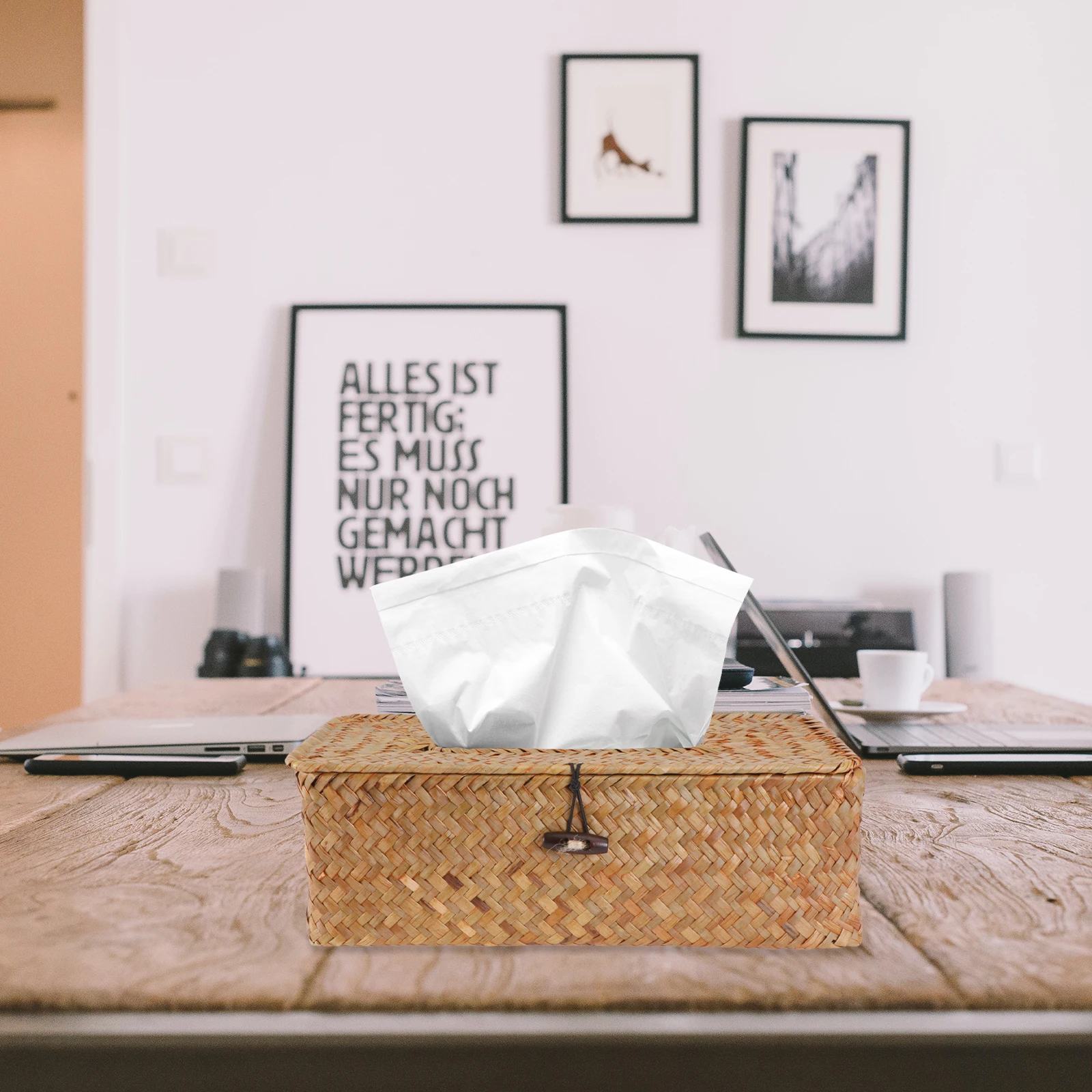 

2Pcs Creative Seaweed Tissue Box 27x12x9cm Napkin Holder Paper Organizer for Car Toilet Bathroom Office Tissue Box