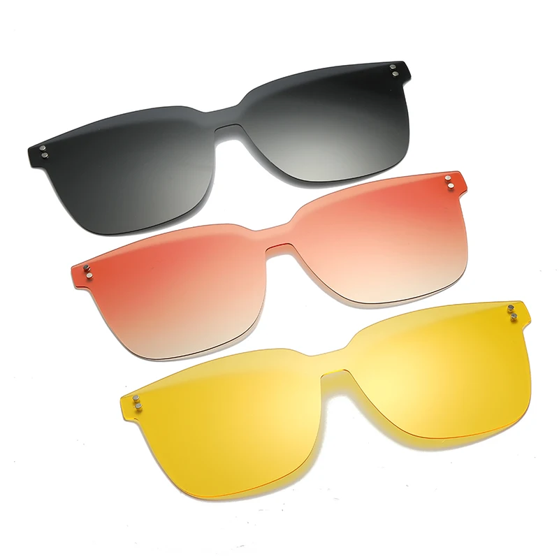 TR90 Myopia Sunglasses Women Magnet Sunshade Polarized Clip On Sun Glasses Eyeglasses Frame 6In1 Come With Glasses Box