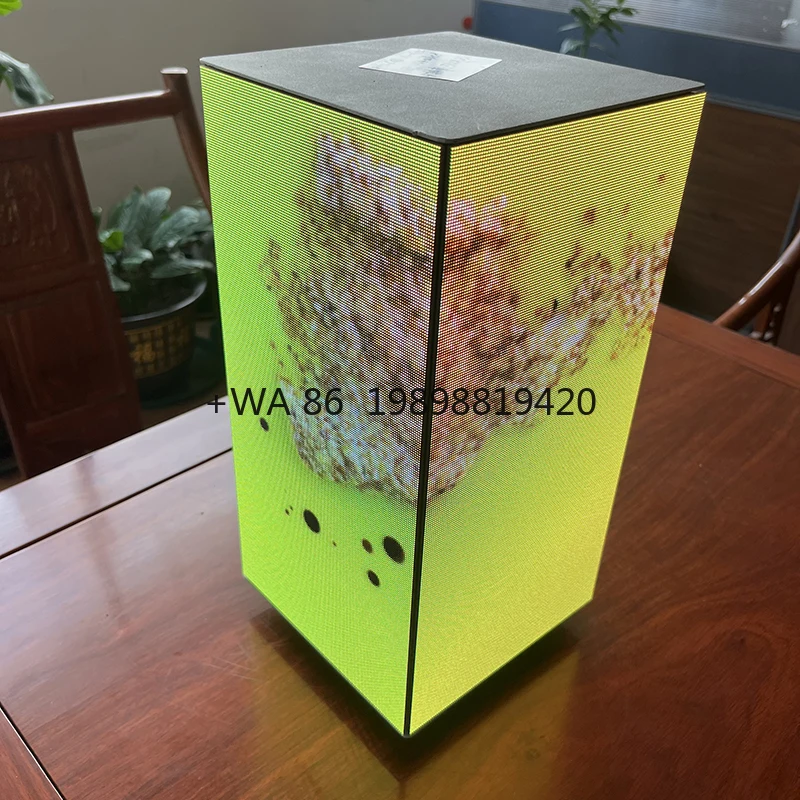 LED  Cube Screen Right Angle Edges Square Pillars Rectangular Advertising Screen Door Head Sign Bar KTV  customize