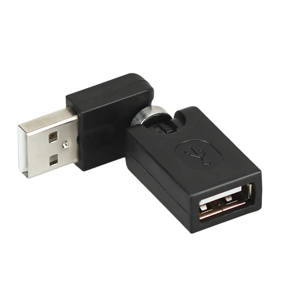 

USB 2.0 male to female 360 degree adapter elbow, USB extension cable, left and right bending rotation, USB connector