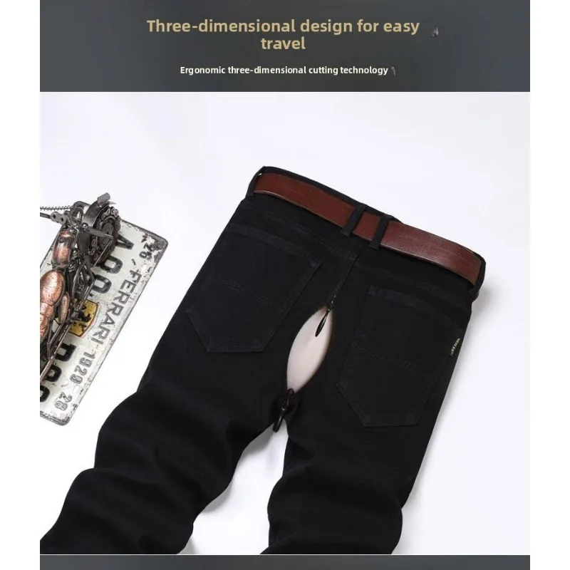 مفتوح المنشعب الرجال الجينز الوردي تمتد سليم صالح الدينيم السراويل منتصف الارتفاع بناطيل كاجوال الصيف موضة خفيفة فاخرة مريحة يوميا