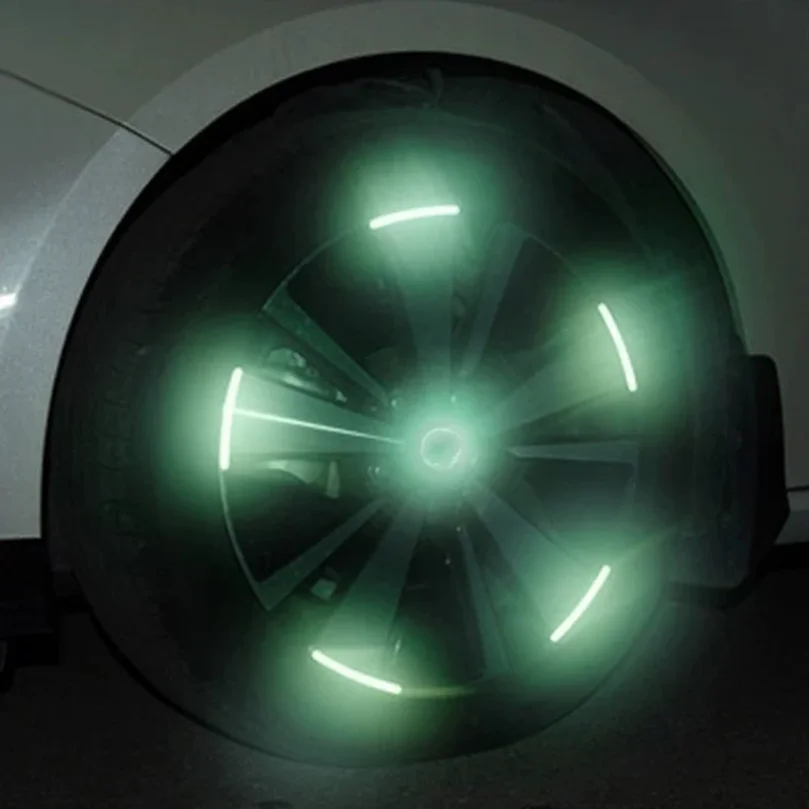 Car-Wheel Reflective-Stickers 20PCS Night Fluorescent Tire Warning-Stickers Paste Creative Personality Decorative Car Stickers